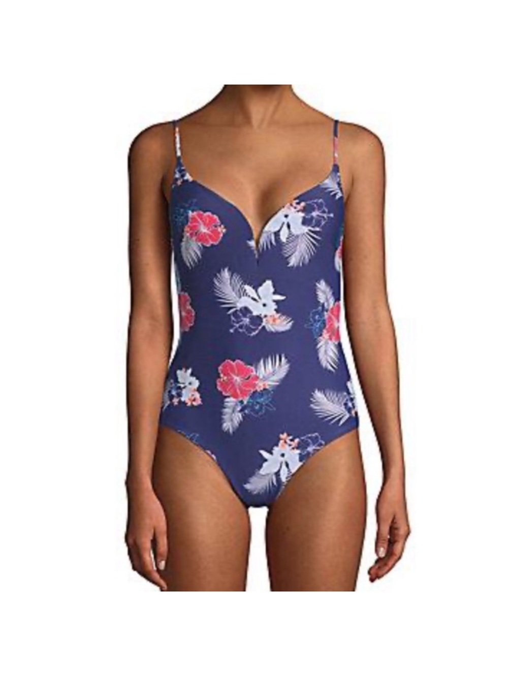 Onia Gloria One Piece Tropical Swimsuit Size L Large EUC $195 Anthropologie
